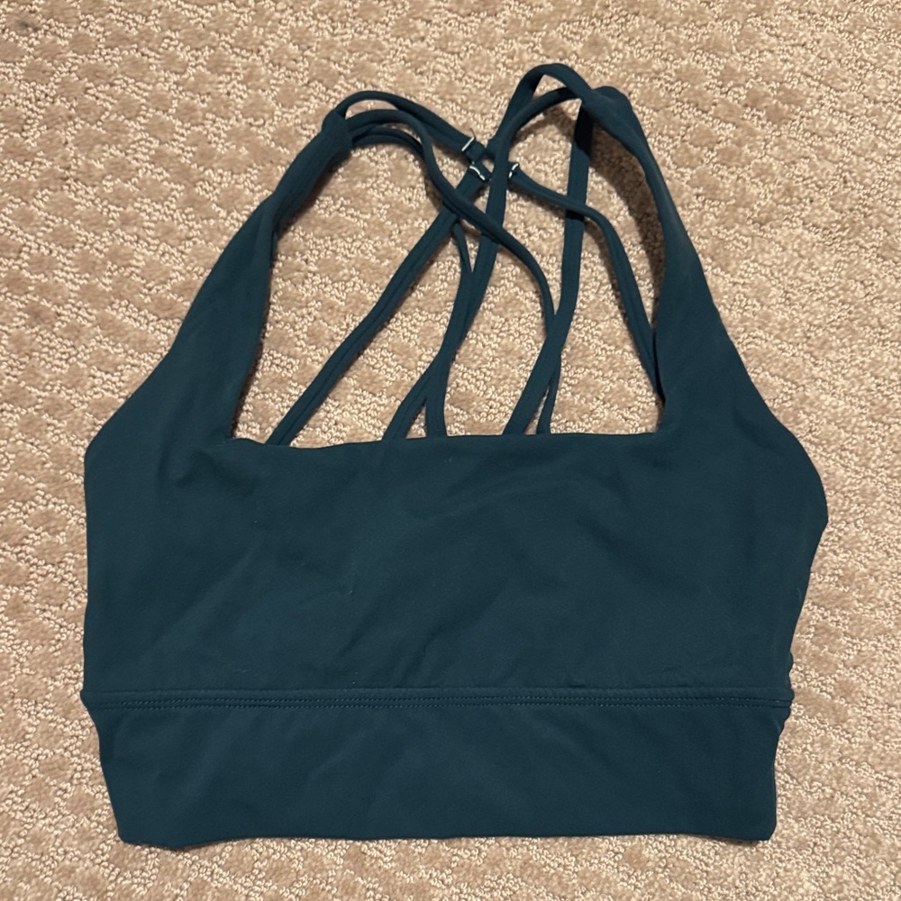 BuffBunny Deep Teal Strappy Sports Bra
